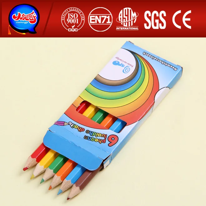 حار بيع رخيصة قلم رصاص قلم رصاص ملون مرت EN71-3 ، ASTM-4236 FSC polychromos أقلام ملونة