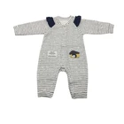 Wholesale organic baby clothing winter long sleeved baby winter lovely jumpsuit baby clothes rompers