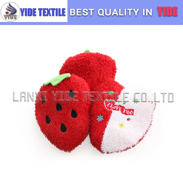 love you embroidered  strawberry shape plush novelty  pillows