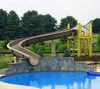 Hotel swimming pool curve fiberglass water slide for sale