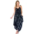 2018 New Fashion Women Pants Jumpsuit Tye dye Spaghetti Strap Women Dress