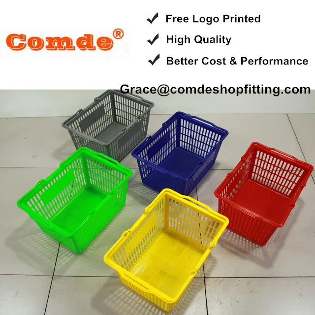 plastic supermarket fruit basket