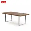 /product-detail/modern-simple-design-beautiful-textured-american-style-walnut-veneer-chrome-steel-leg-mdf-top-wooden-dining-table-set-60804535239.html