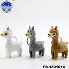 2018 NEW LED alpaca keychain with light and sound hot sale promotional gift key ring