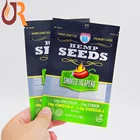 2018 China Factory High quality laminated plastic seeds bag mylar packaging stad up zipper bag