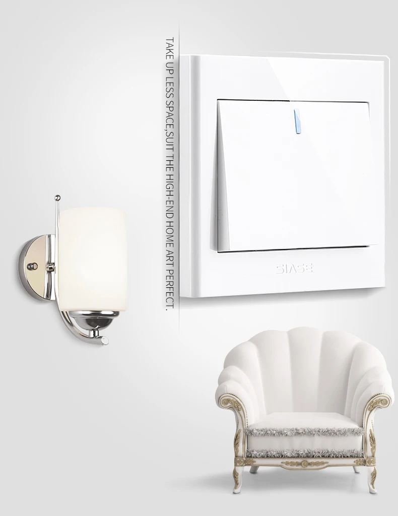 Pakistan Household Electrical Light LED Plastic Switch