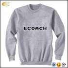 Ecoach Wholesale OEM Custom Fleece Streetwear Fashion Crewneck Men Sweatshirt Pullover