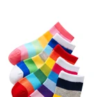 colorful stripes high quality cotton custom cute tube kids socks