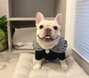 2019 new fashion dog hoodie french dog clothes in pink and black color hot sell in the market