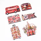 OEM 3D design refrigerator home decoration travel souvenir UK cities fridge magnet