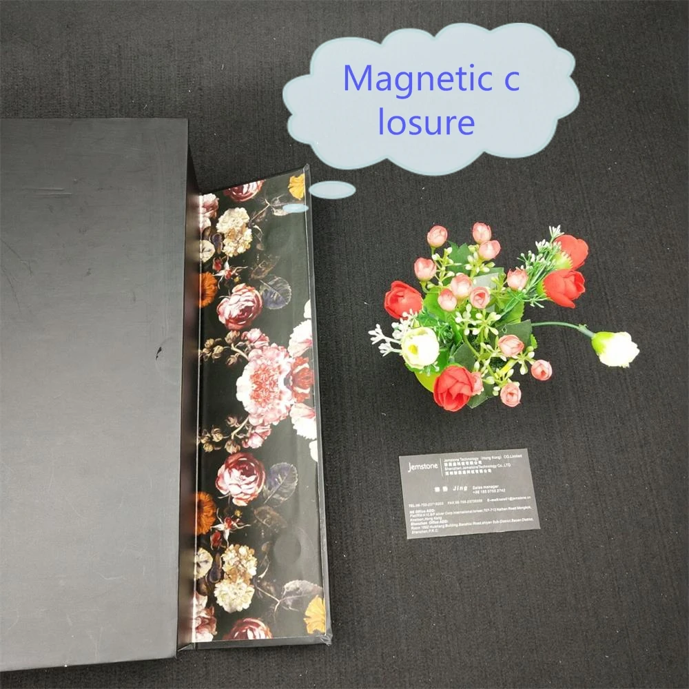 best quality magnetic cardboard gift box with silver stamping