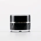5g black with white inner cosmetic acrylic cream jar unique nail polish shaped plastic bottles