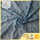 Plain dyed 3d flower embossed 100% polyester chiffon dress fabric