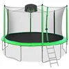 TUV GS certificated 16ft round big outdoor beach trampoline with ladder