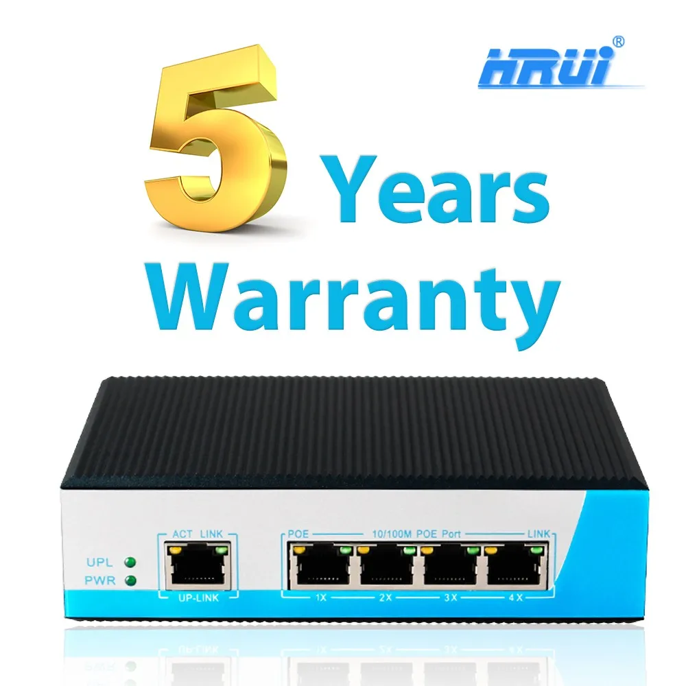 Din Rail 10 100M 5 Port