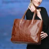 YD-8050 Elegant design 100% genuine crazy horse leather women handbag, fashion ladies handbag
