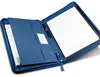 Premium Quality Royal Bule Business Zippered Pad Folder Faux Leather Granulated or Smooth Finish Portfolio