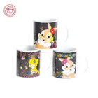 Custom Ceramic hot heat sensitive color changing magic mug