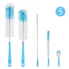 Bottle Cleaning Brush Set - Long Handle Bottle Cleaner for Washing Narrow Wine/Beer Bottles straw brush