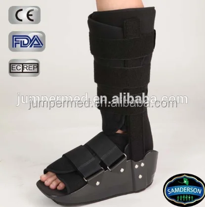 Orthopedic fixed ankle walker brace/ Medical care leg ankle brace