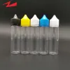 Factory wholesale 60ml pet plastic e-liquid e liquid vape juice dropper bottle