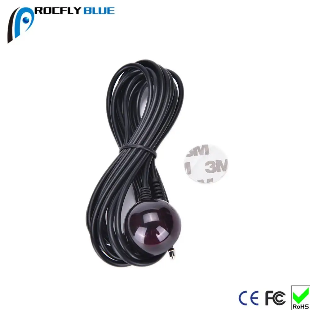 3.5mm IR Infrared Remote Control Receiver Extension Cord Cable With LED Light 3MFor IR Receiver cable - ANKUX.COM