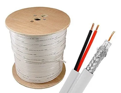 rg-59 siamese coax cable for cctv camera installation