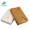 small MOQ supplier cheap retail white and brown biodegradable take away food packaging with coating