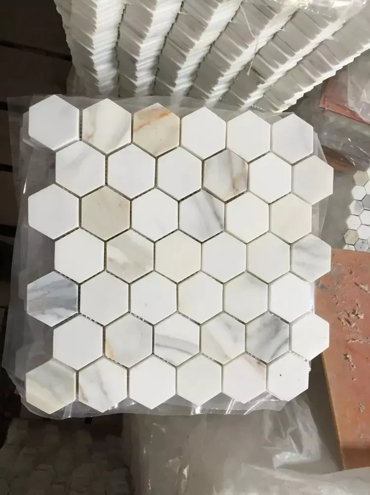 Farbige Sechseck Mosaik Marmor Badezimmer Bodenfliese - Buy Farbige