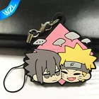 Custom 2D soft PVC cartoon character rubber keychain
