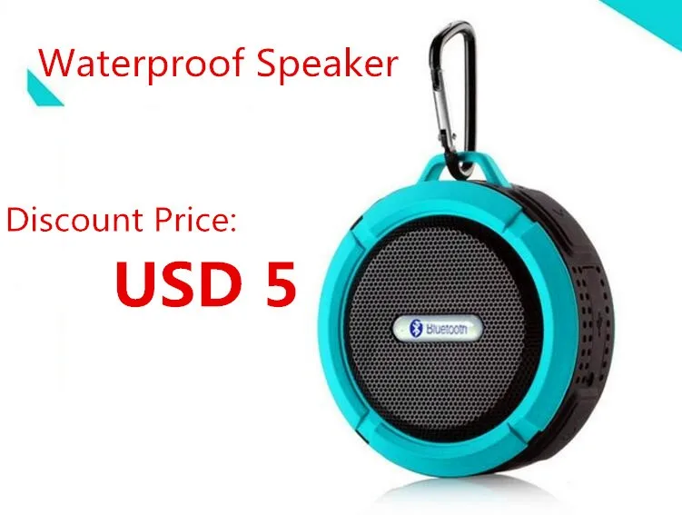 waterproof Portable Speaker selfie sucker Remote Control Shutter Without APP For IOS Android - ANKUX.COM