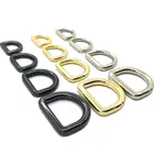 Gold Buckle Buckle Black Silver Gold 1 Inch Custom Leather Handbag D-Ring Shape Metal D Ring Buckle For Bags Belt