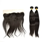 Unprocessed Peruvian Raw Cuticle Aligned Hair Silky Straight Human Virgin Hair Extensions