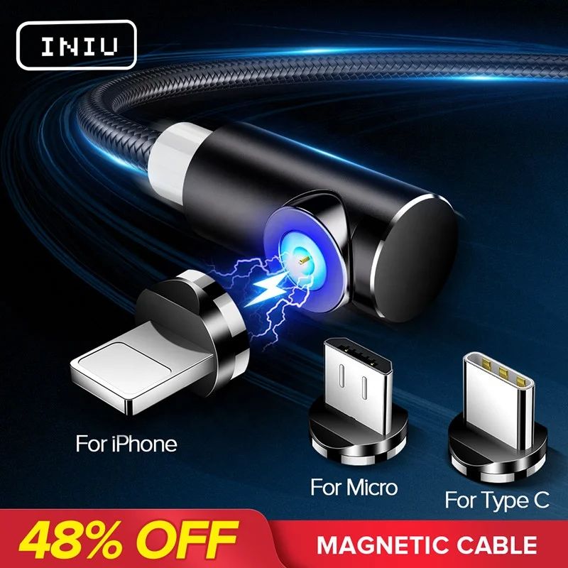wholesale new product ideas 2019 3 in 1 Fast Magnetic Cable Micro USB Type C Charger Charging For iPhone - ANKUX.COM