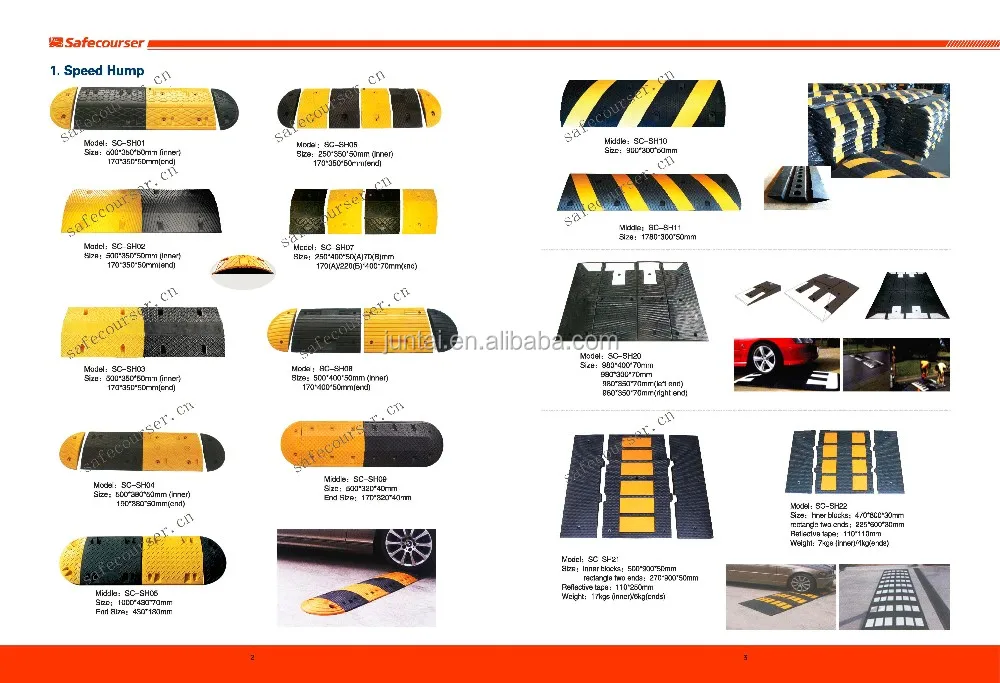 Reliable Quality Modified Recycle Plastic Road Speed Humps