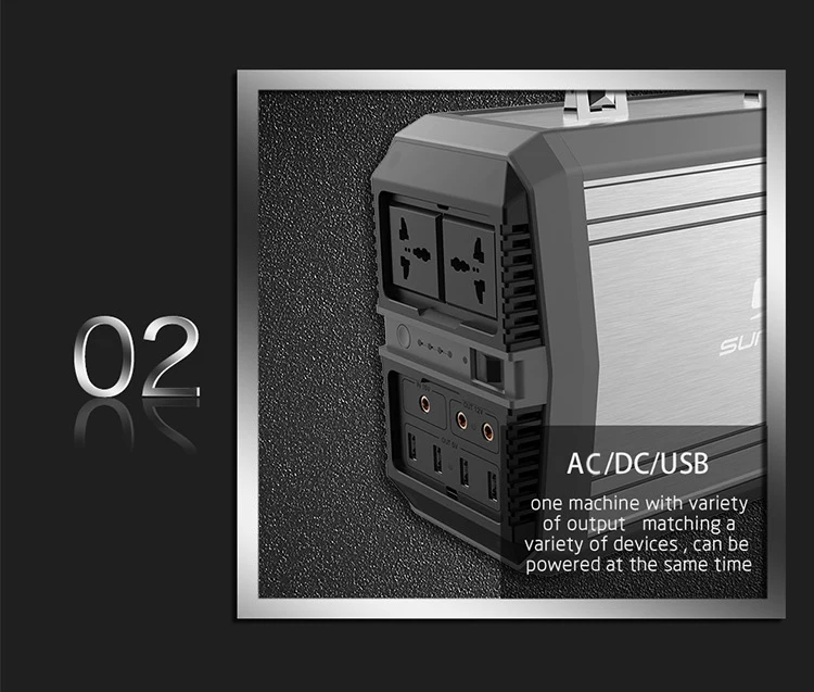 Lithium Battery Portable Power Bank 300W Standby Power Suitcase Solar Power Station - ANKUX.COM