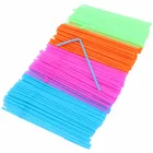 wholesale plastic flexible neon drinking straws