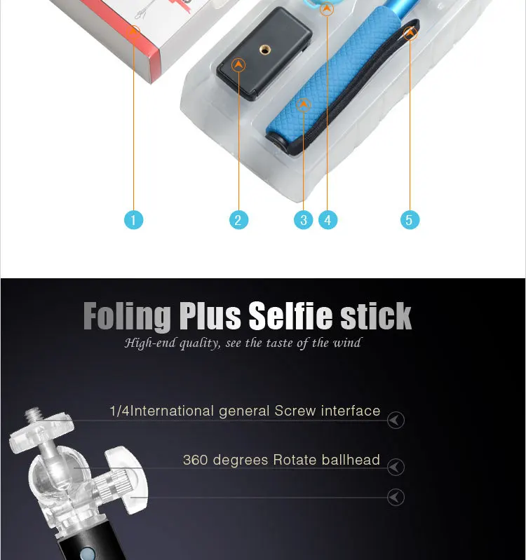 self-photographed with soft foam grip selfie stick with the trigger