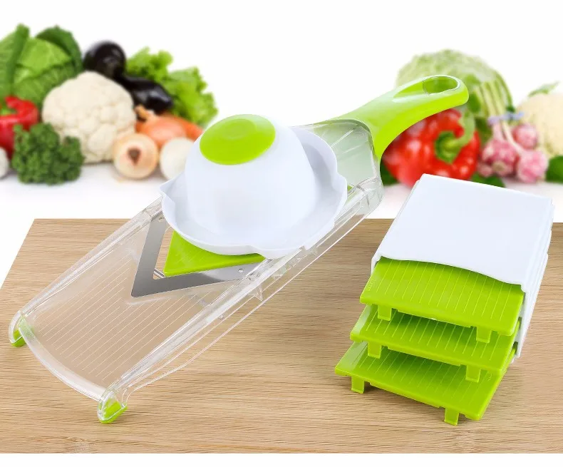 4 Blades Mandoline Slicer, Vegetable Chopper, Tomato Slicer