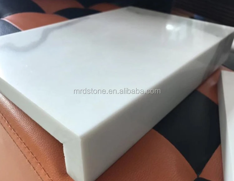 best price prefab white calacatta quartz countertop price stone