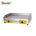 Commercial All Flat Stainless Steel Table Top Desktop Non-stick Burger Cooking Plate Griddle Cast Iron Electric Grill Machine