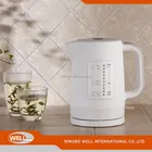 1.7L 360 Degree Rotation Plastic Electric Cordless Water Kettle