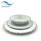 BPA free dishwasher safe food grade dinnerware melamine set