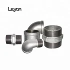 Equal Pipe Fitting Elbow Fittings All Type of Hot Dip Galvanized Pipe Fitting Malleable Casting Iron GI Pipe Plumbing Materials Elbow Tee Socket Coupling Fittings