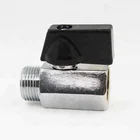 Factory Chrome Plated Brass 1/4" NPT Mini Ball Valve In Yuhuan