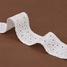 Eyelet Lace Lace Cotton Eyelet Lace Trim 3.8cm Off White