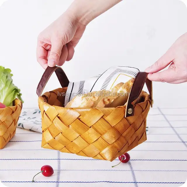 factory direct-sell high quality round wood chip storage basket