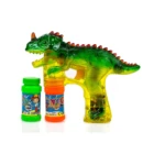 Dinosaur Bubble Shooter Gun Light Up Bubbles Blower with LED Flashing Lights and Sounds Dinosaur Toys for Kids, Boys and Girls