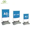 Customized poster board A type stand pavement sign with multiple colors
