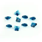 2018 New Arrivals 50pcs/lot 14mm Peacock blue Butterfly Glass Beads In One Middle Hole For Jewelry Making Crystal Glass